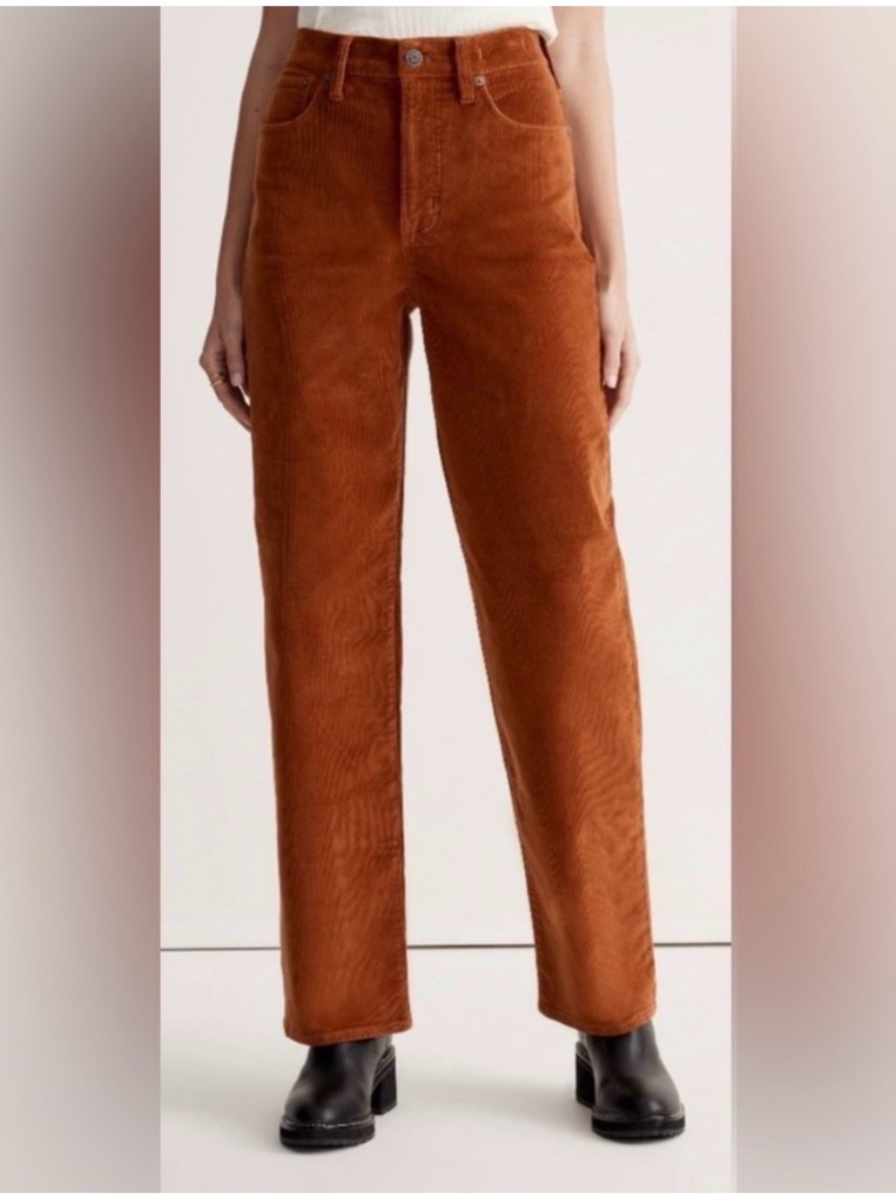 Madewell Perfect Wide Leg Jean in Corduroy